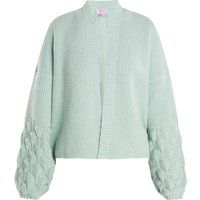 Kuscheliger Cardigan mit Noppenstrick-Ärmeln
