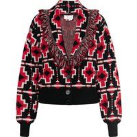 Strickjacke mit geometrischem Muster