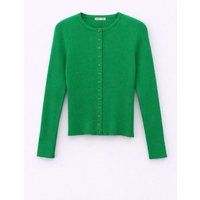 Rippstrick-Cardigan in Slim Fit
