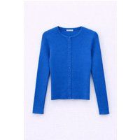 Schmaler Cardigan aus feinem Rippstrick