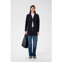 Langer Cardigan mit V-Ausschnitt