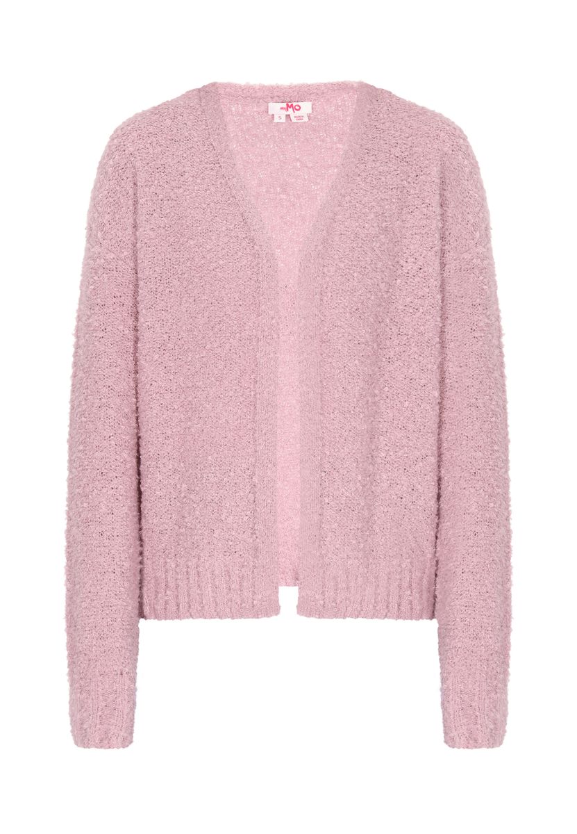 Strukturierte Strickjacke mit offener Front