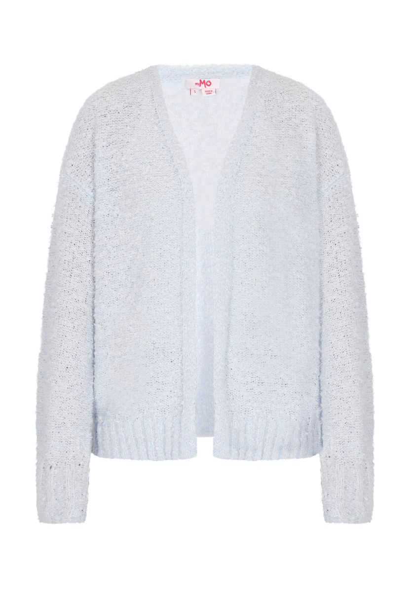 Weiche offene Strickjacke mit Struktur