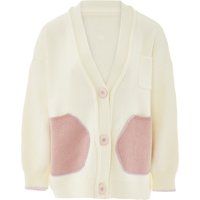 Strickjacke mit Kontrast-Taschen
