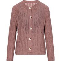 Strickjacke mit Lochstrick-Muster