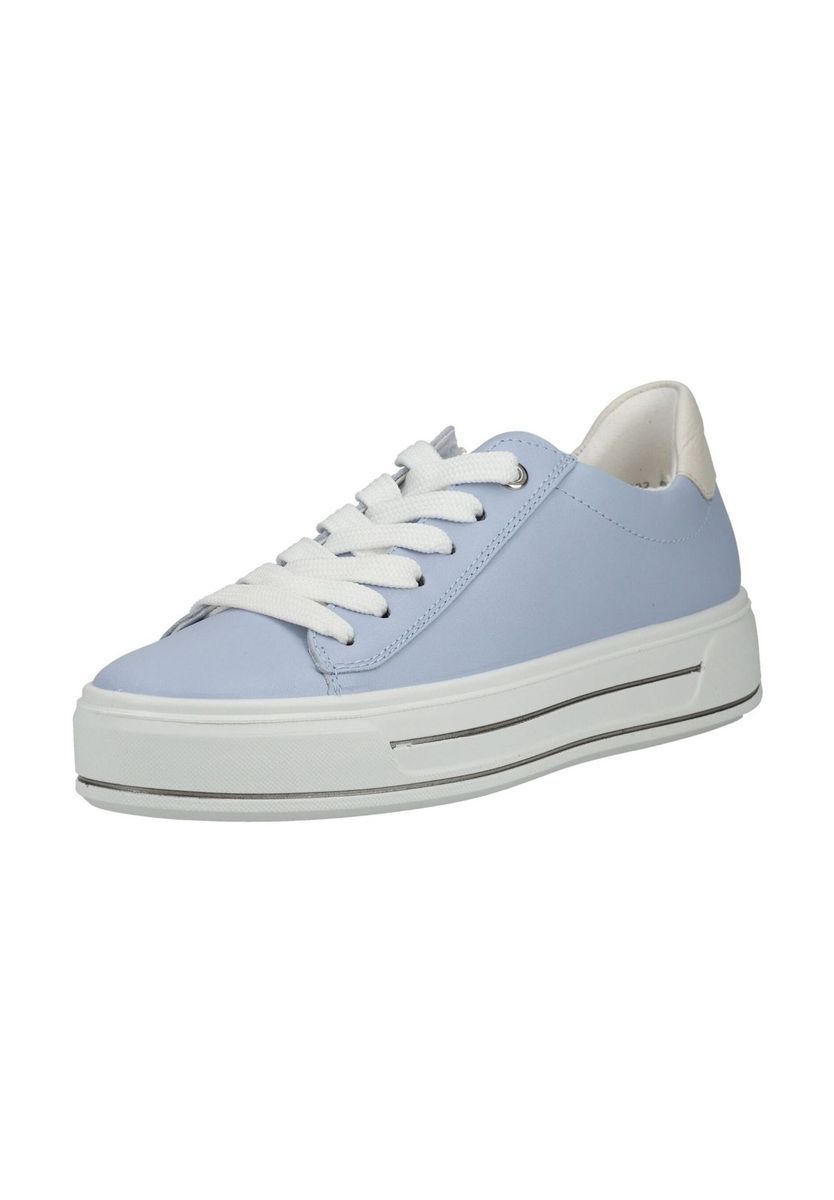 Minimalistische Plateau-Sneaker aus Leder