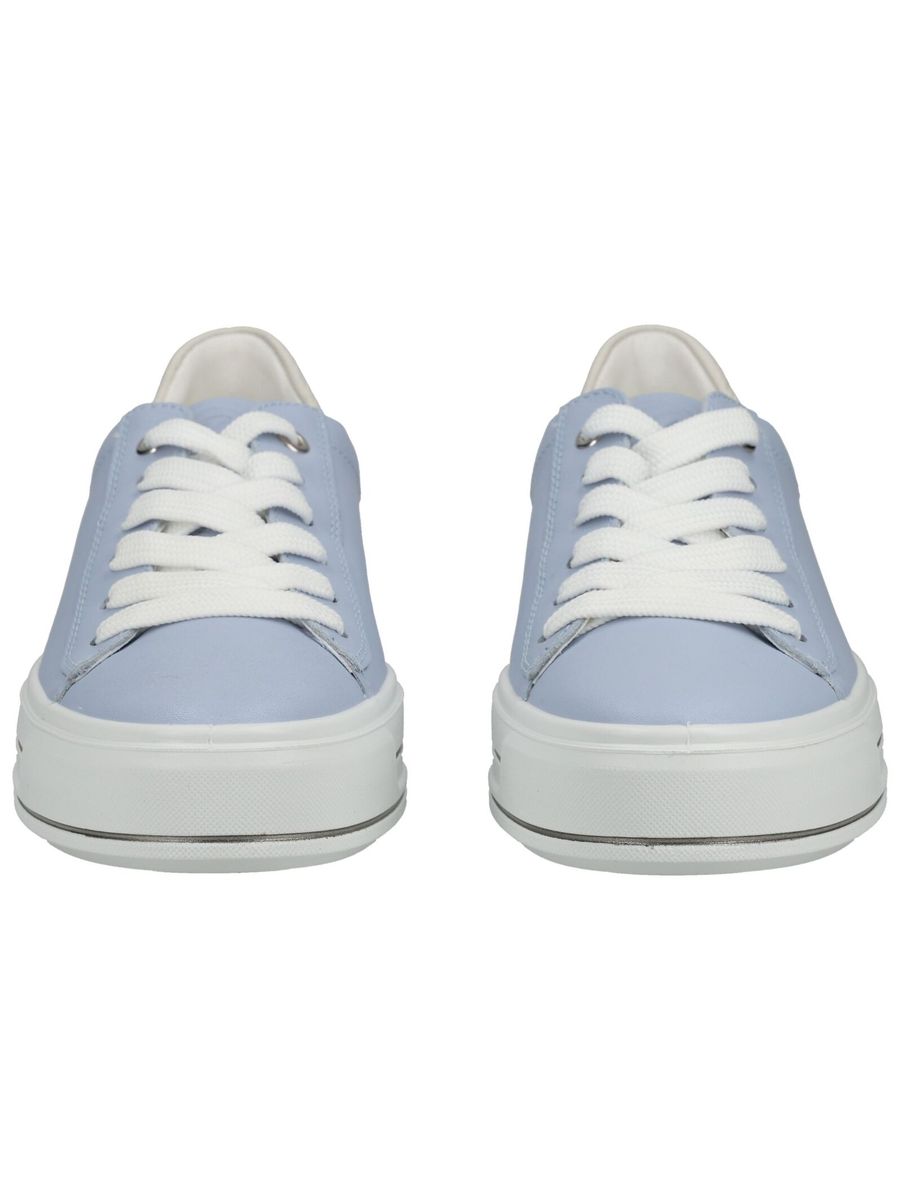 Minimalistische Plateau-Sneaker aus Leder