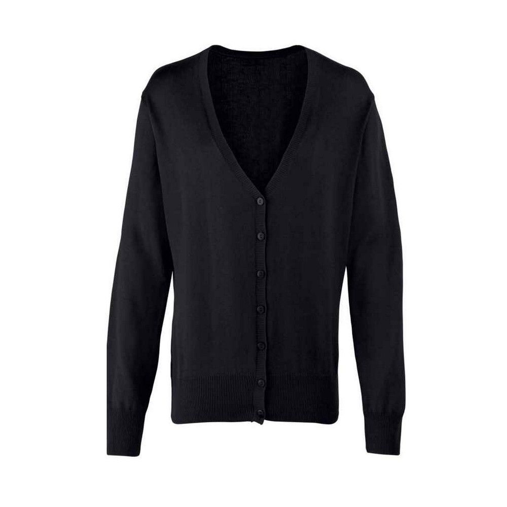 Klassischer Feinstrick-Cardigan mit V-Ausschnitt