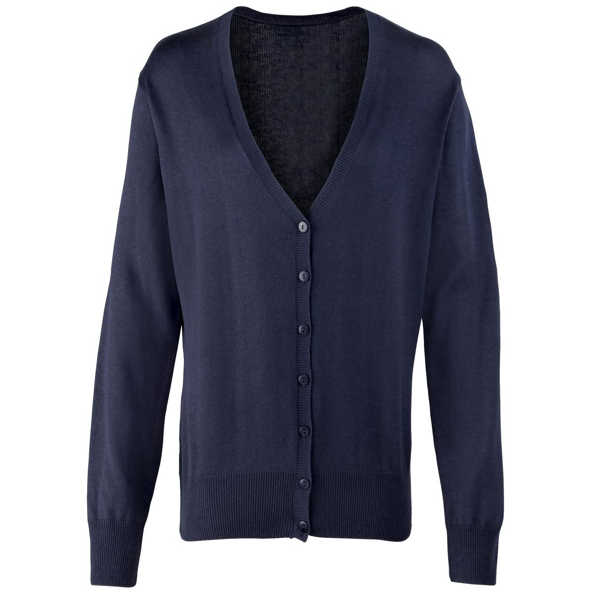 Feingestrickte Strickjacke mit V-Ausschnitt