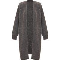 Offene Strickjacke in Midilänge