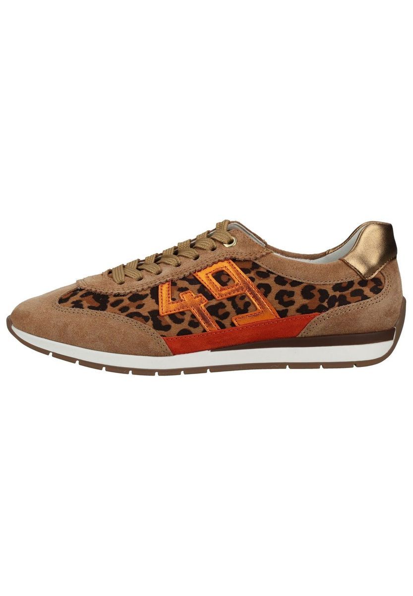 Low-Top Sneaker mit Leoparden-Print