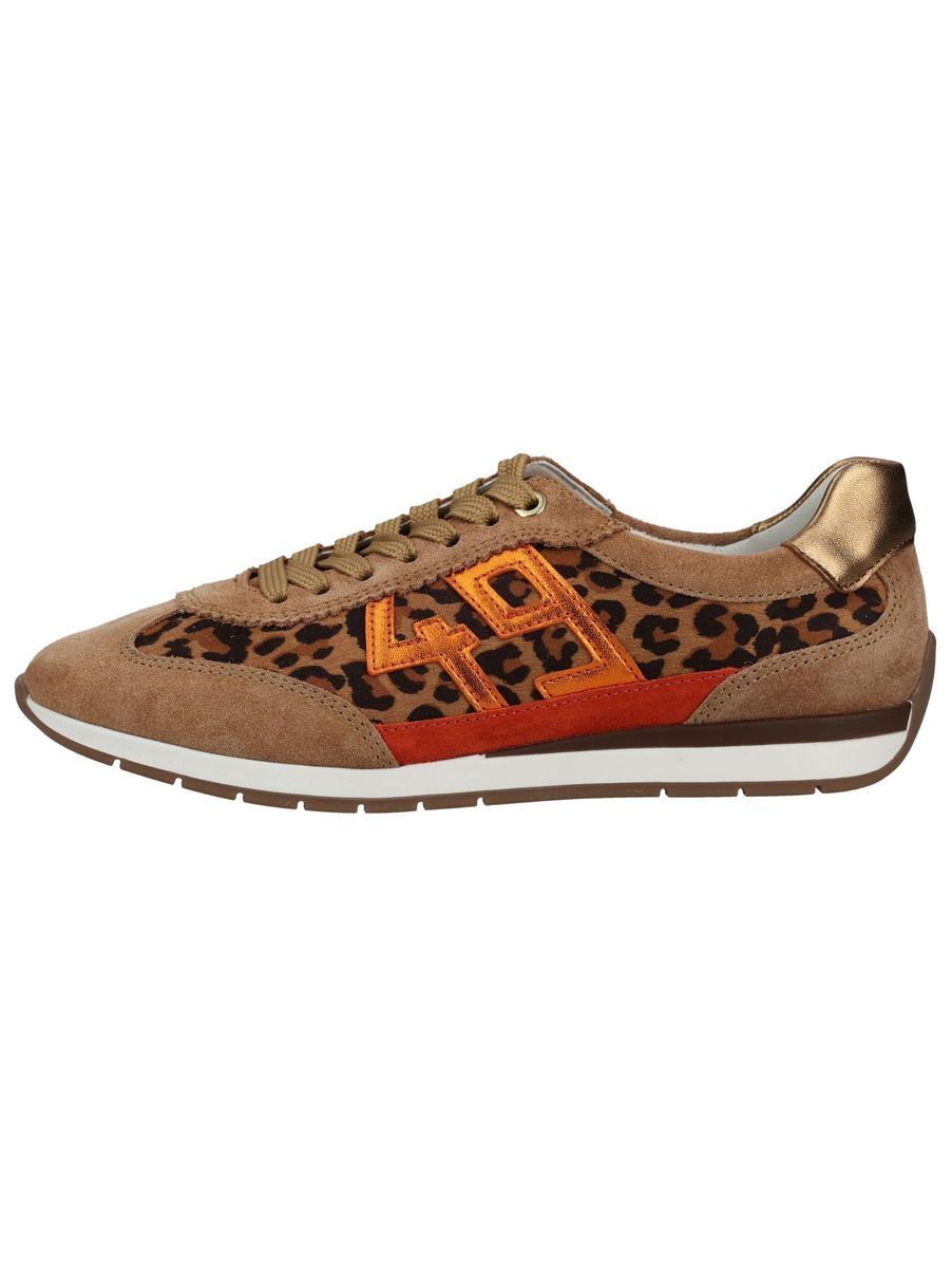 Low-Top Sneaker mit Leoparden-Print