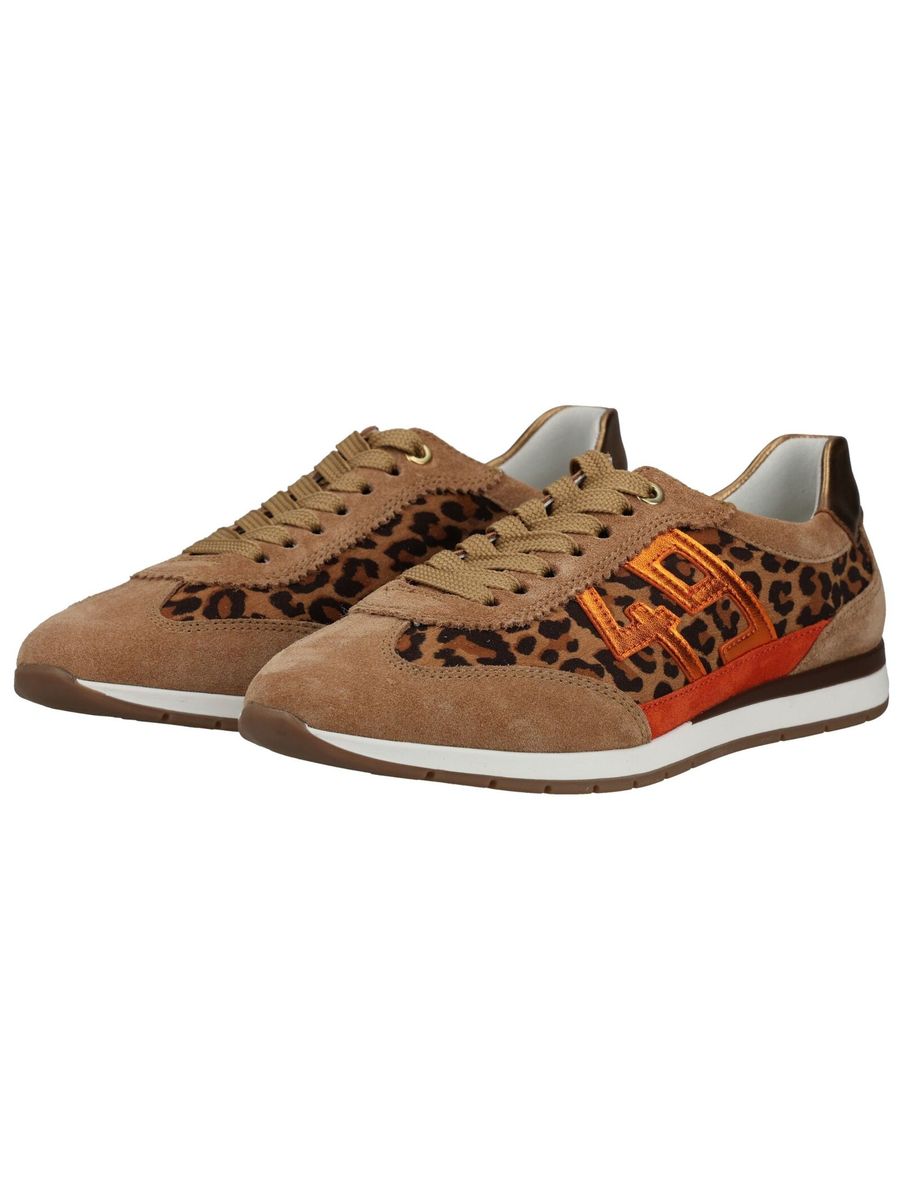 Low-Top Sneaker mit Leoparden-Print