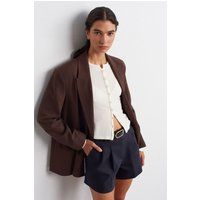 Rippstrick-Cardigan mit Knopfleiste