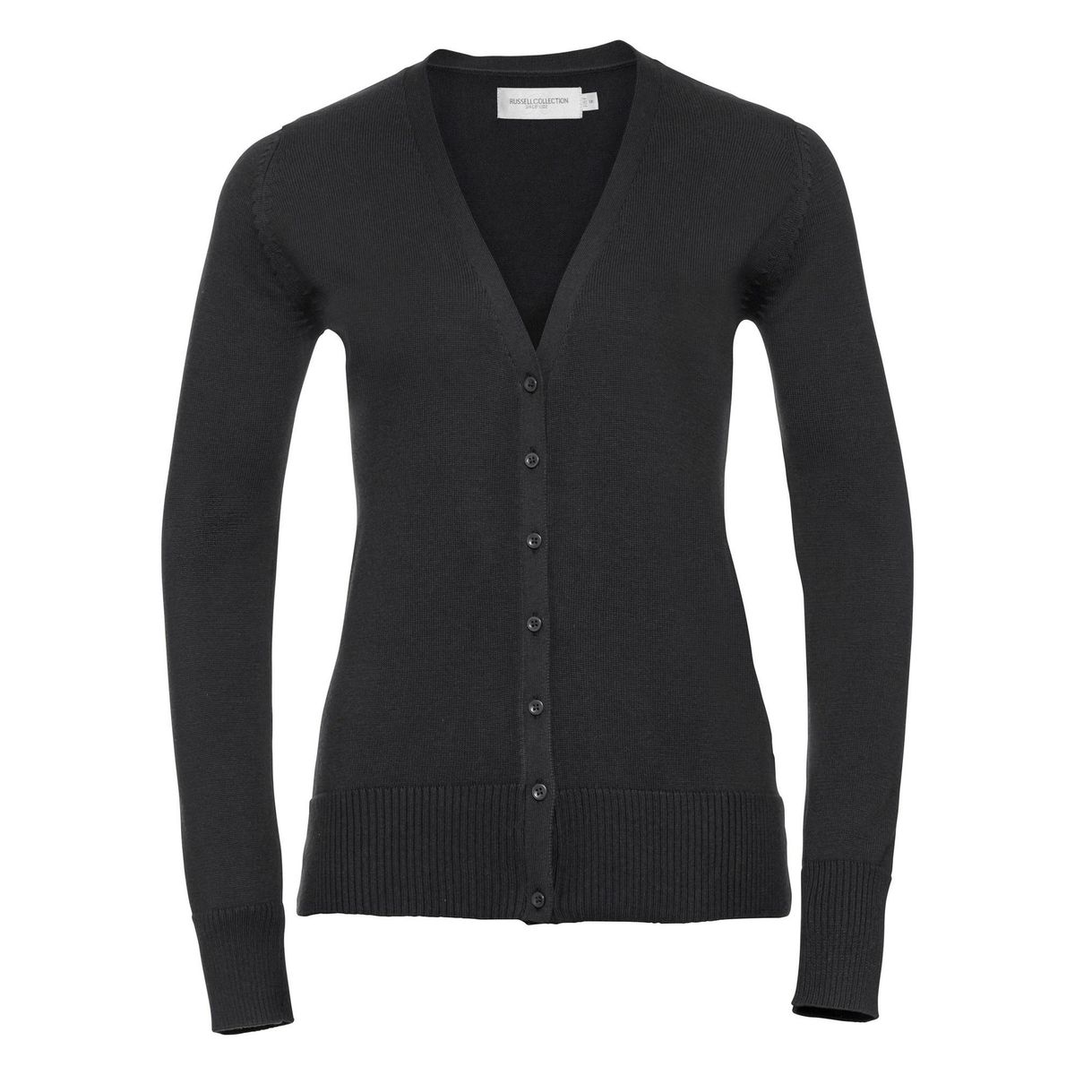 Klassische Strickjacke mit V-Ausschnitt