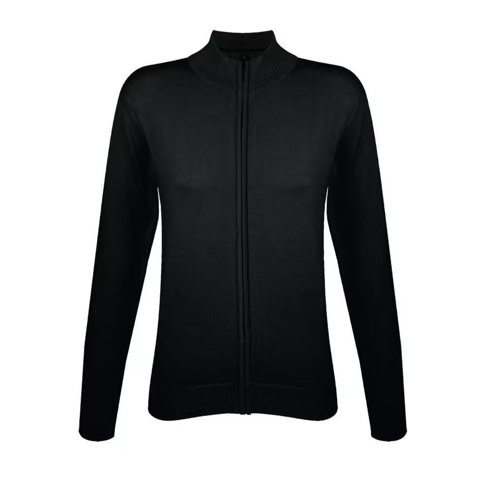 Schmal geschnittene Strickjacke mit Reißverschluss