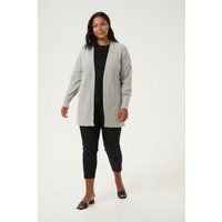 Locker geschnittene Strickjacke mit Offenfront