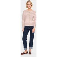 Gestreifte Strickjacke mit Knöpfen