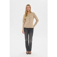 Zeitlose Strickjacke mit Rundhalsausschnitt