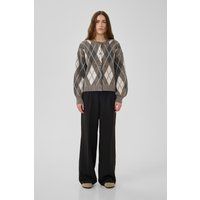 Strickjacke mit Argyle-Rautenmuster