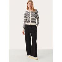 Gestreifter Cardigan aus Bio-Baumwolle