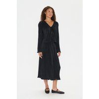 Plissierte Bluse mit Bindebändern