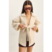 Strukturierter Oversize-Wickel-Strick