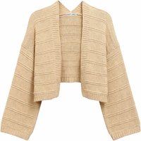 Kurzer Cardigan mit Strukturstrick
