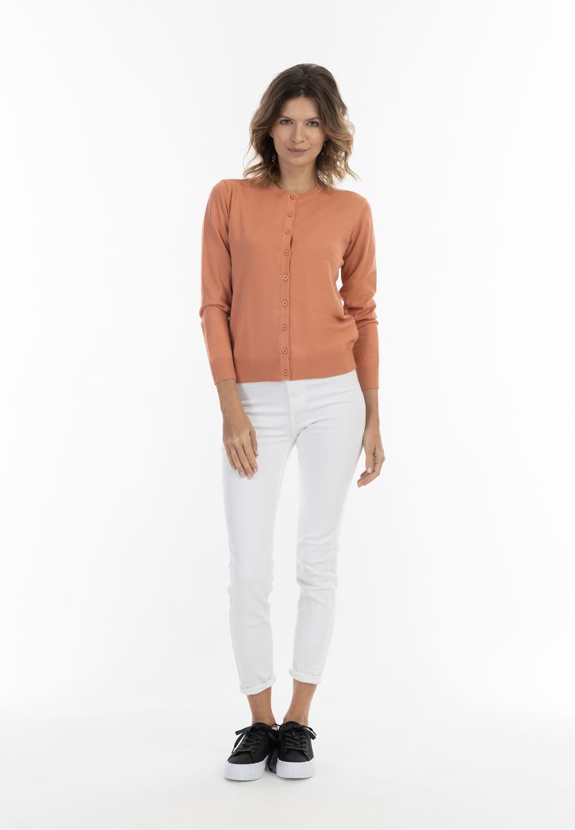 Klassischer Cardigan mit Rundhalsausschnitt