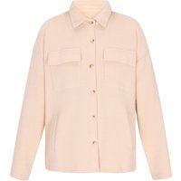 Oversize-Hemdjacke mit Rippenstruktur