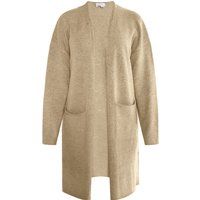 Relaxter Offener Langer Strickcardigan