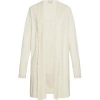 Offener Cardigan mit Zopfmuster