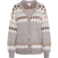 Strickcardigan mit nordischem Muster