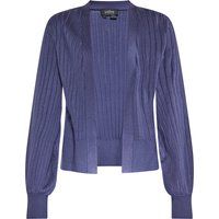 Gerippter Kurzcardigan mit offener Front