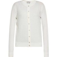Cardigan mit feinem Lochmuster