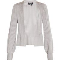 Kurzer Cardigan mit Rippstruktur