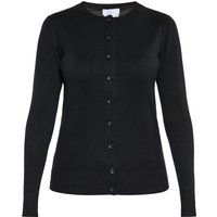 Klassische Strickjacke mit Rundhalsausschnitt