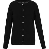 Klassische Strickjacke mit Rundhalsausschnitt
