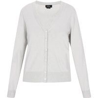 Strickjacke mit V-Ausschnitt und Knopfleiste