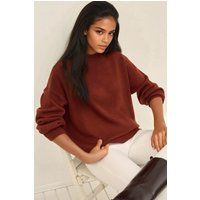 Gemütlicher Strickpullover mit Rundhalsausschnitt