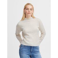 Weicher Strickpullover mit Stehkragen