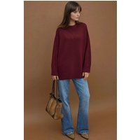 Dicker Rundhals-Strickpullover
