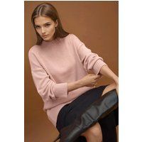 Dick gestrickter Rundhals-Pullover