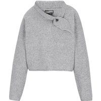 Lockerer Strickpullover in Melange-Optik