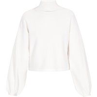 Kurzpullover mit Rollkragen und Ballonärmeln