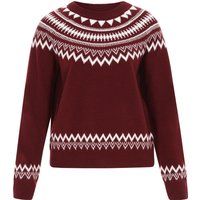 Norweger-Strickpullover mit Fair-Isle-Muster