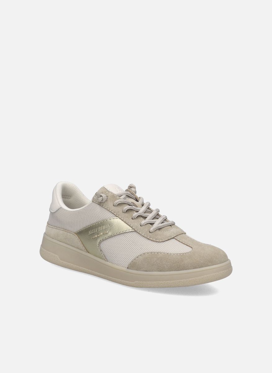Sportliche Leder- und Mesh-Sneaker