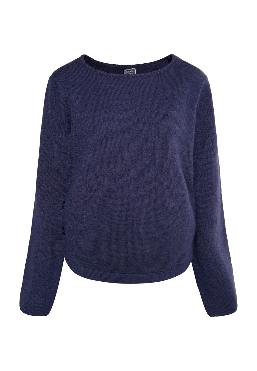 Weicher Strickpullover mit U-Boot-Ausschnitt