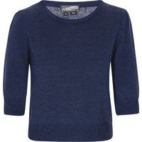 Weicher Strickpullover mit Puffärmeln