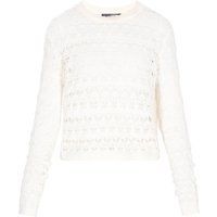 Zarter Ajour-Strickpullover im Vintage-Stil